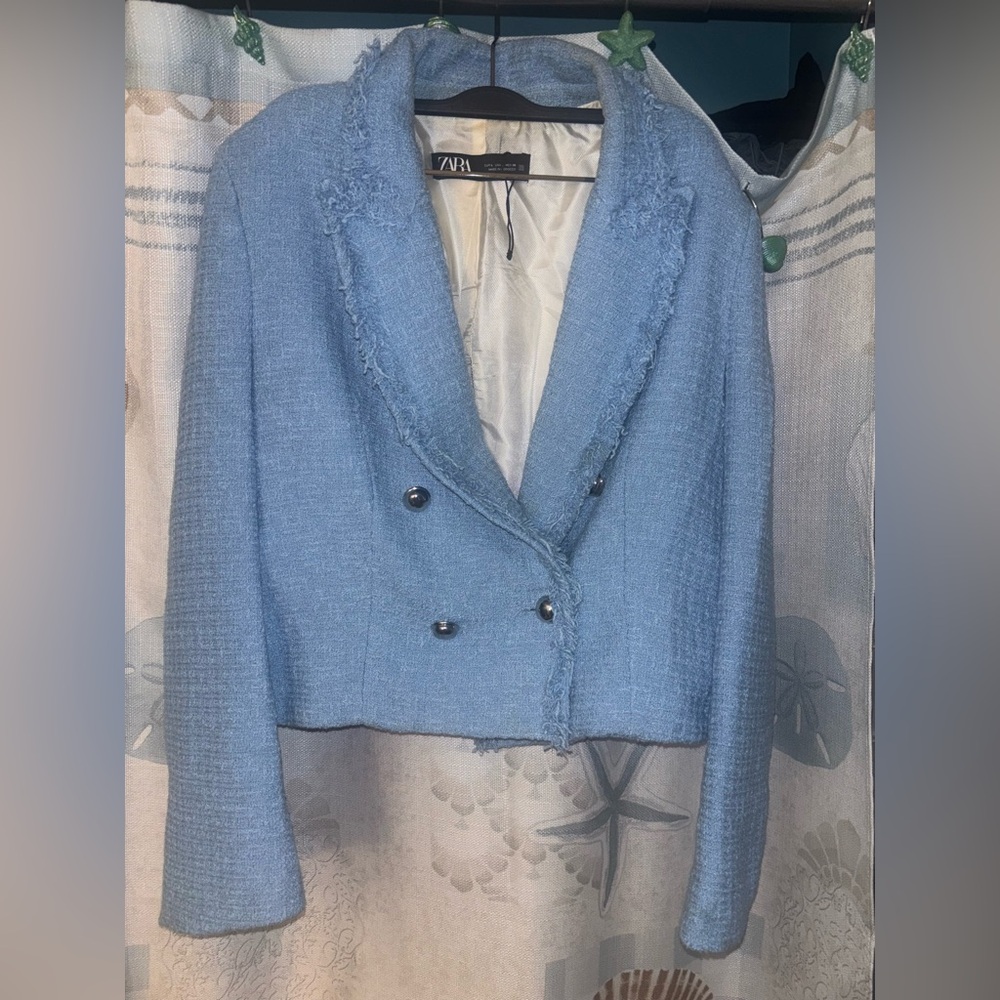 Zara Light Blue Blazer